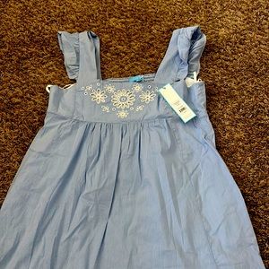 Draper James - Maddie Babydoll Dress in Striped Eyelet